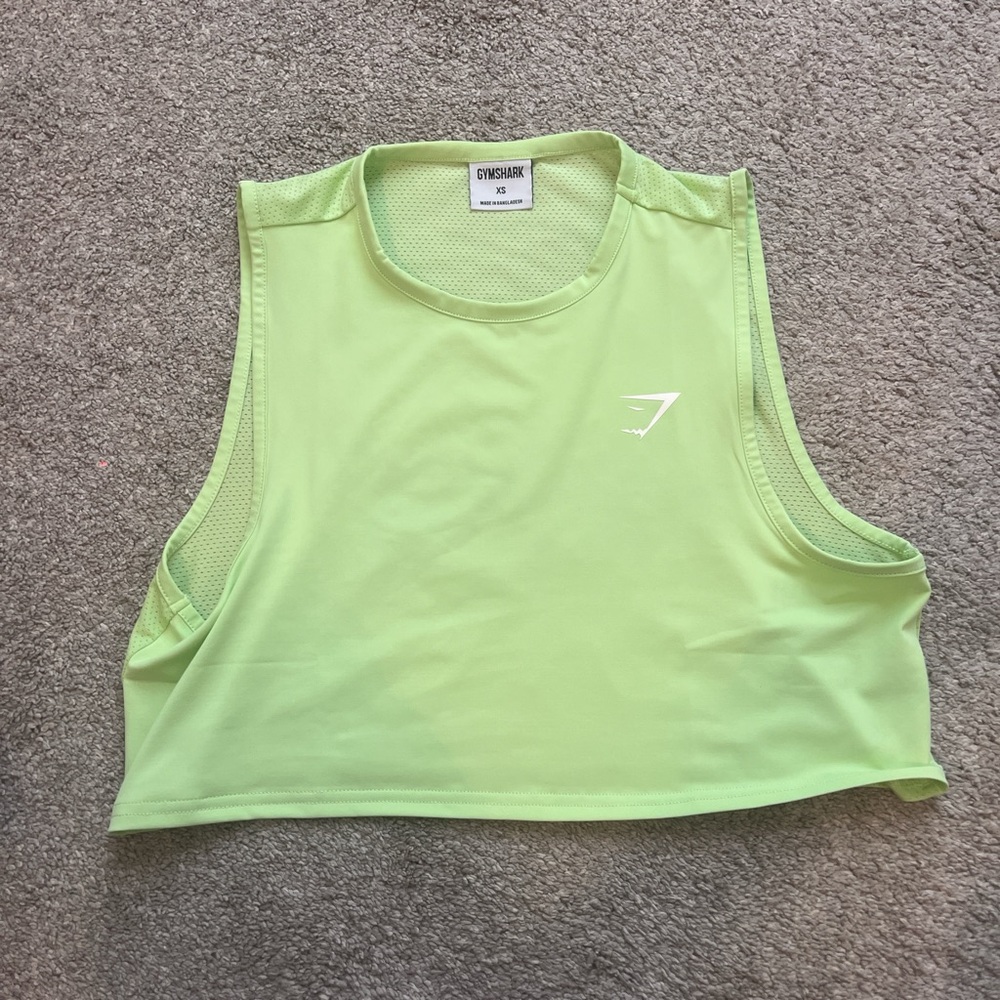 Gymshark Lime Green Crop top